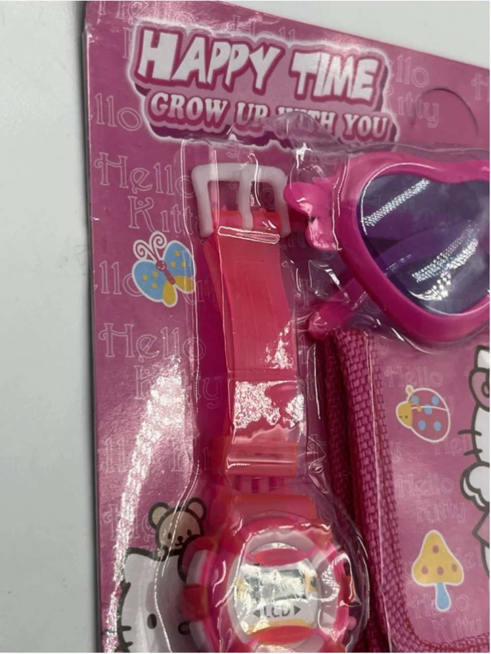 Hello Kitty SUNGLASSES AND WATCH , WALLET SUMMER SET BRAND NEW SEE ALL
